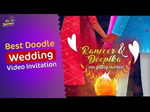 Best Doodle Indian Wedding Invite | Save the Date By Letsannounce