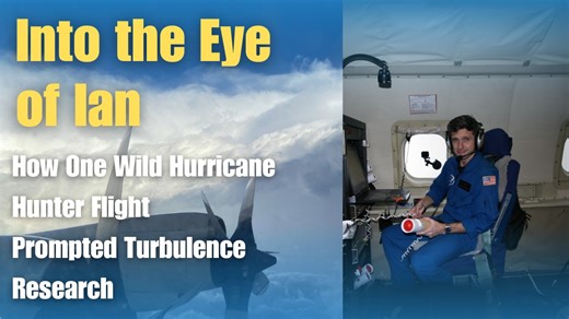 The life of a hurricane hunter is a wild ride - flying through the eyewall of major hurricanes, dropping instrument packs into the storms while dealing with extreme turbulence. One flight into Hurricane Ian a couple years ago was particularly bumpy and it was all caught on camera by Nick Underwood. Watch his firsthand account and then check out this week's episode of our podcast, "Off the Radar" to hear about the research into hurricane hunter flight turbulence that stemmed from that very missio