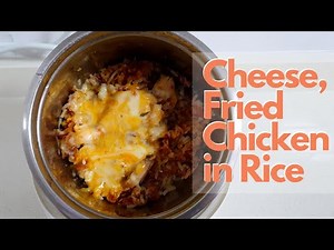 Fast Food Fried Chicken "Baked Rice" in Electric Lunch Box