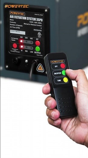 Wood Shop Dust Collection System | Shop Air Filtration System feat. 1 Micron Inner Filter & Remote