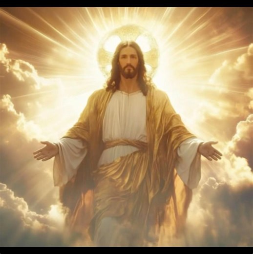 Golden brown Jesus hero edit