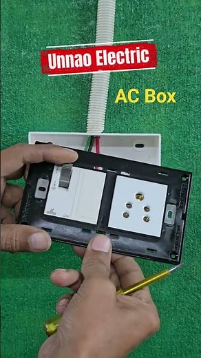 AC Box fitting #unnaoelectric #diy #acbox #electrical #mcb