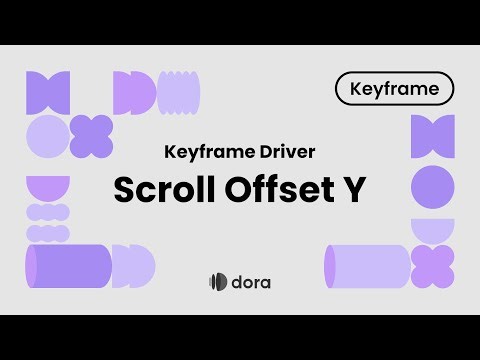 Dora Tutorial: Keyframe Driver Scroll Offset Y