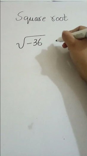 Square Root | of Negative Number in 10 sec #math #mathematics