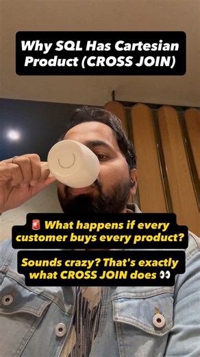 Why SQL Has Cartesian Product (CROSS JOIN)🚨 What happens if every customer buys every product?