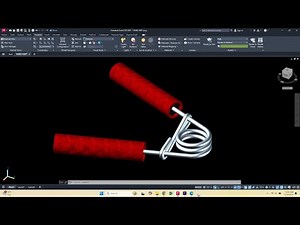 How to Make 3D Hand Grip In AutoCAD, 3D Model
