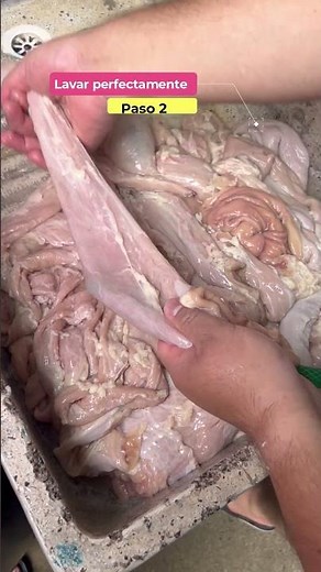 Wash beef tripe in 3 easy steps 🐮 for tacos 🌮