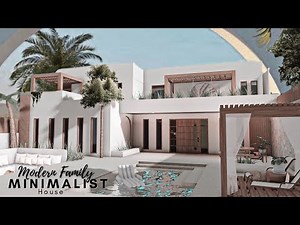 BLOXBURG: Modern Minimalist Family House | speedbuild