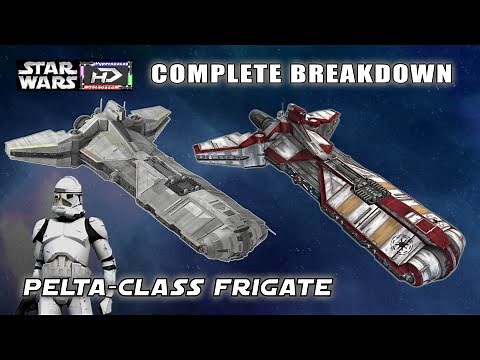 The Republic's most versatile capital ship The Pelta-class Frigate - Star Wars Hyperspace Database