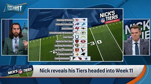 59K views · 391 reactions | “I can’t believe I’m doing this, Doorstep of Destiny. We are staring down the pike at a Pats-Chiefs AFC Championship game in New England.” @nickwright reveals The Committee’s™️ Tiers after Week 10: | First Things First on FS1 | Facebook