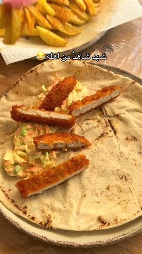 أسرع وألذ سندويش كرانشي دجاج وبطاطس 😋🔥طريقة عمل سندويش زنجر دجاج بالمنزل على السريع 🌯 #اكسبلور