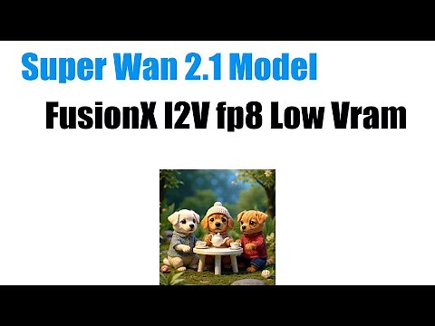 Super Wan 2.1 FusionX I2V 14b fp8 Low Vram best open source model so far install guide