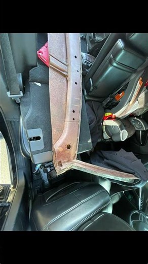 About time to cut out the rust an install new brace #lowlow #lowrider #lowriders #lowriderlifestyle