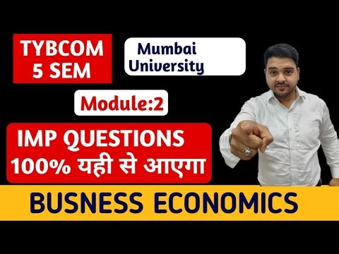 #2 Most Important Question Economics || TYBCOM 5 SEM || Mumbai University ||