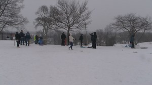 ‘Hospital Hill’ a popular destination for sledding after winter storm