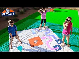 Giant Board Game Slime Challenge | JKrew