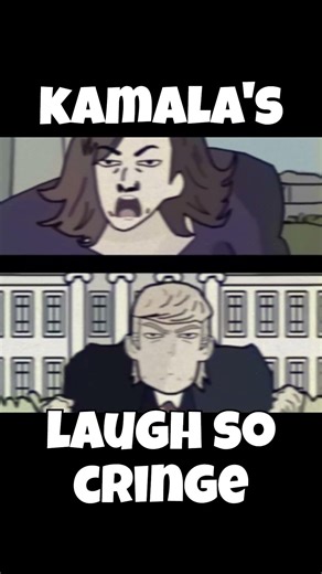 Kamala Harris Can't Stop Laughing Animated #shorts #fyp #politics #animated