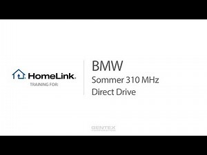 BMW HomeLink Training for Sommer and Direct Drive 310MHz Garage Doors