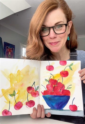Creative Mixed Media Bowl Illustration Ideas