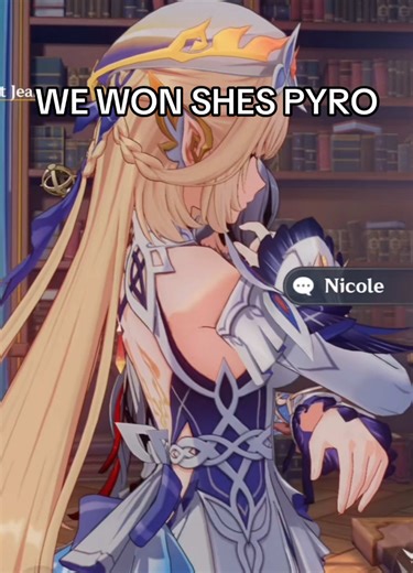 Since some people still dont believe that shes actually pyro smh #genshinimpact #nicolegenshinimpact #nicole #genshin #fy