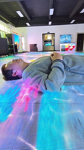 14K views · 162 reactions | Interactive floor LED display！ ✅Step...