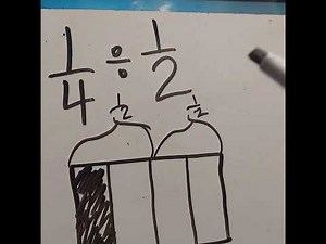 Dividing fractions with models