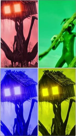 Monster Tree House Red, Green, Blue, Yellow – Choose Wisely 🔴🟢🔵🟡