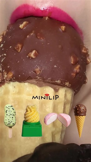 ASMR Chocolate Cone: Creamy & Crunchy Sounds