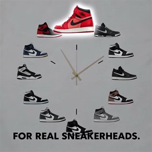 Jordan Sneaker Clock T-Shirt | Streetwear for Real Sneakerheads