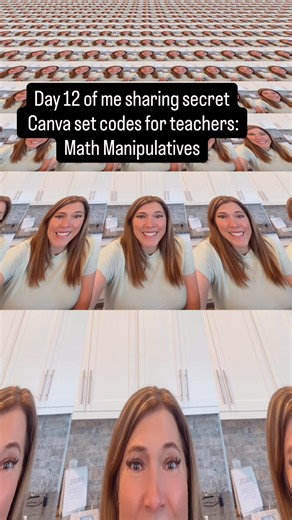 Type these set codes into your Canva elements library to find all these digital math manipulatives! | Teresa Kwant