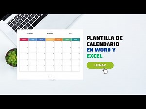 Plantilla de Calendario y Agenda en Word [GRATIS]