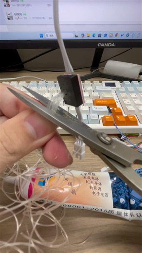 Turning LEDs Into Fiber Optic Magic#arduino #diy #ws2812 #fiber