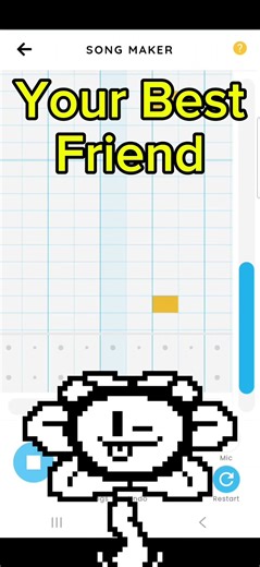 Your best friend in Chrome music lab #undertale #undertalemusic #flowey #tobyfox #chromemusiclab