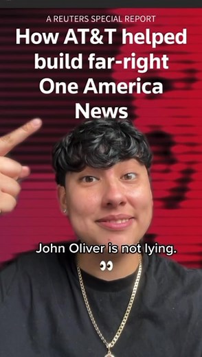 9.4K views · 101 reactions | John Oliver from Last Week Tonight is right... AT&T has been up to some $h!t. @att needs to drop white supremacist propaganda network One America News from @DirecTV!! #johnoliver #ATT5G #lastweektonight | MoveOn | Facebook