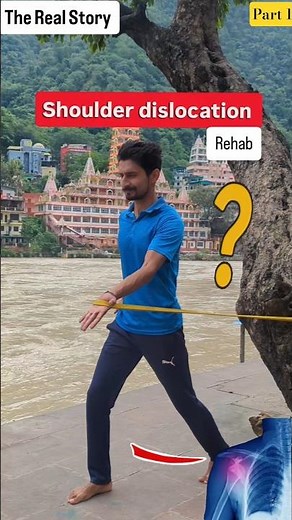 Shoulder dislocation exercises | #rehabilitation #yoga #shortsindia