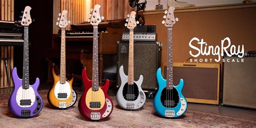 Ernie Ball Music Man Launches Limited-Edition Short-Scale StingRay Basses