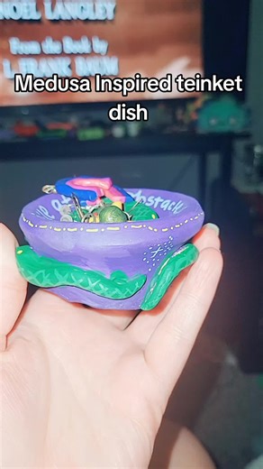 Made this little trinket dish for myself. Inspired by Medusa and all her snakes. . . #polymerclay #polymerclaycreations #polymerclayartist #trinketdish #handmadebuisnessowner