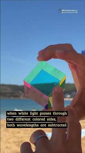A Subtractive COLOR mixing with a CMY cube #cube #experiment #colormixing