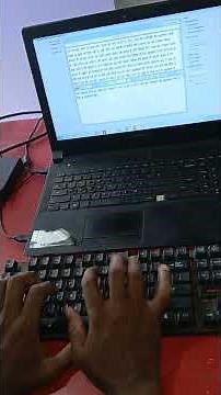 Hindi typing 64 word per minute #typing #hindityping