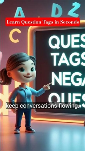 Learn Question Tags With In Second #teaching #grammar #english @Spkkbros