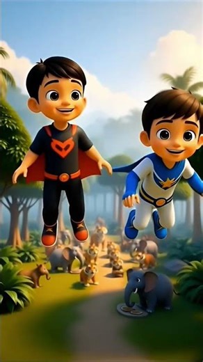 Abu shibu Became Friends with the Tigers| Jungle Adventure Part 3