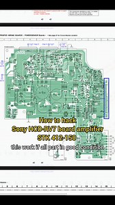 how to hack sony HCD-RV7 board amplifier STK412-150 #reel #wiltex #amplifier #audio #speaker #electronics | Wiltex