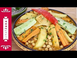 Moroccan seven vegetable vegan couscous