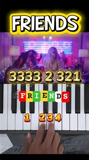 Marshmello & Anne-Marie - FRIENDS - Piano Tutorial#shorts #friends #pianotutorial