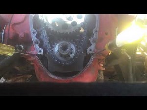 How to reinstall 350 SBC timing cover in car