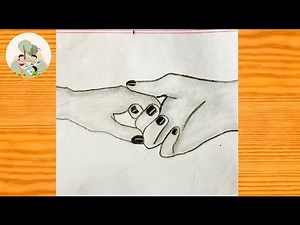 Best friend drawing /BFF Drawing Easy step by step / Two Best friend hand drawing / pencil drawing