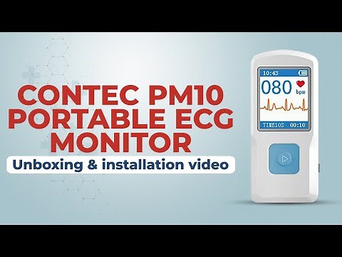 Unboxing & Installation of Contec PM10 PORTABLE ECG MONITOR