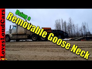 Using Removable Goose Neck trailer
