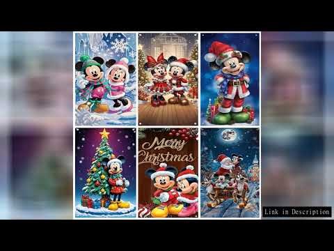 Disney Mickey Mouse Christmas Party Backdrop Door Photography Children Festival Carnival Background