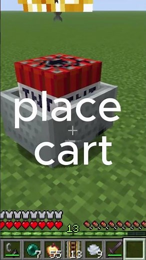 How to tnt minecart pvp in minecraft #minecraft #gaming #pvp #cartpvp #minecraftgaming #tutorial